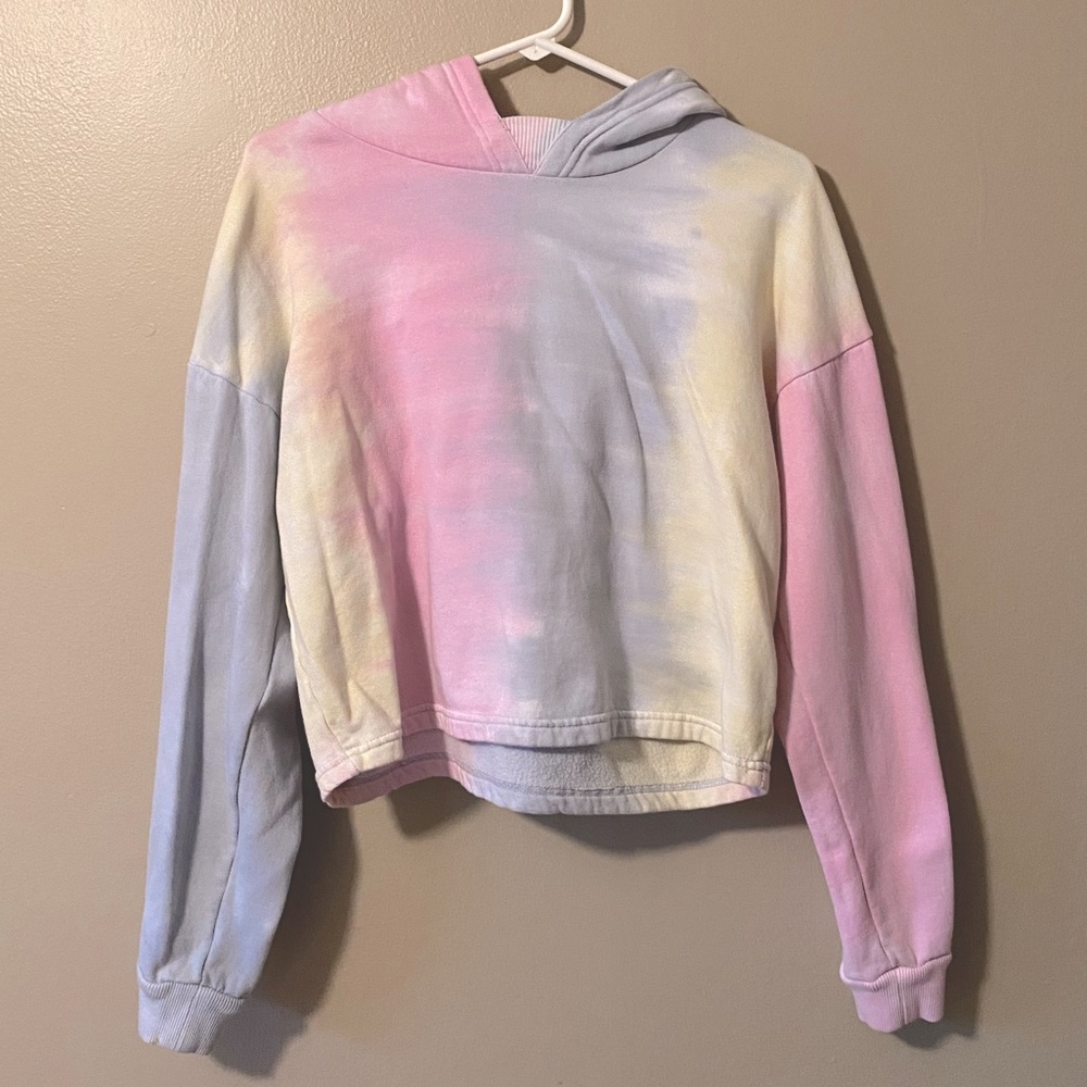 Tie Dye Cropped Hoodie
